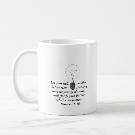 Lass deine Light Shine Tasse (Links)