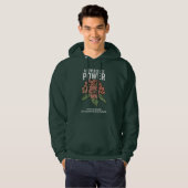 lass deine potenzielle Blume Vintag Blume Liebhabe Hoodie (Vorne ganz)