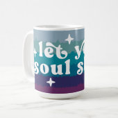 Lass Deine Seele Strahlen Kaffeetasse (Vorderseite Links)