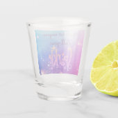 Lass deine spärlichen kosmischen Sterne nicht fall Schnapsglas (Rückseite)