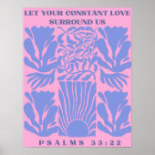 Lass deine ständige Liebe Liebe um uns herum Poster (Vorne)