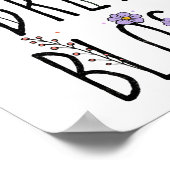 Lass deine Träume Blossom florale Inspiration Poster (Ecke)