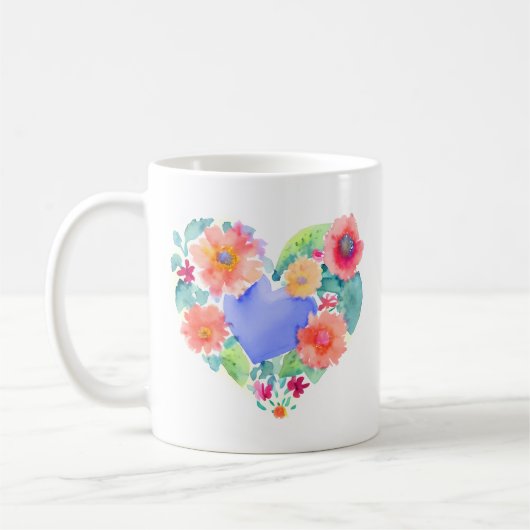 Lass deine Träume blühen | Blumenstrauß Kaffeetasse (Links)