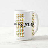 🌸 "Lass deine Träume erblühen" Kaffeetasse (VorderseiteRechts)