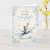 Lass deine Träume fliegen Karte (Gelbe Blume)