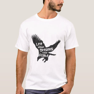 Lass deine Träume Flight Eagle Black T-Shirt