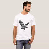 Lass deine Träume Flight Eagle Black T-Shirt (Vorne ganz)