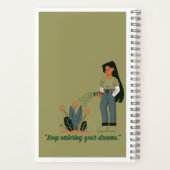 Lass Deine Träume Grow Wild - Spiral Notebook Notizblock (Rückseite)