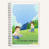 Lass Deine Träume Grow Wild - Spiral Notebook Notizblock (Vorderseite)