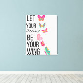 Lass deine Träume Motivierend sein, was du willst Leinwanddruck (Insitu (Holzboden))