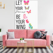 Lass deine Träume Motivierend sein, was du willst Leinwanddruck (Insitu (Wohnzimmer))