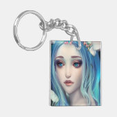 Lass deine Träume, sei dein Wings-Zitat Schlüsselanhänger (Vorderseite links)