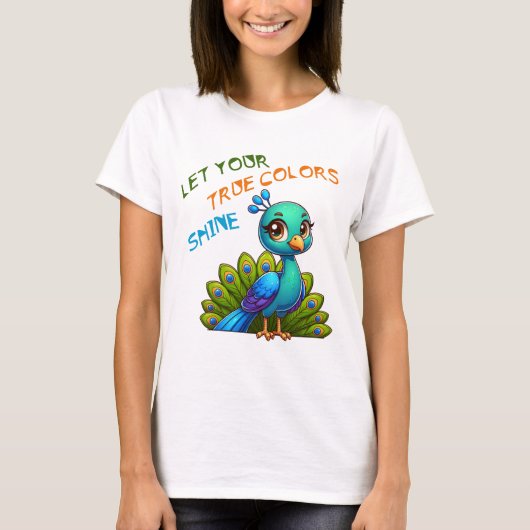 Lass Deine wahre Farbe T-Shirt (Vorderseite)