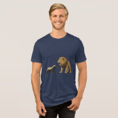 Lass deine Wut raus Tri-Blend Shirt (Vorderseite voll)