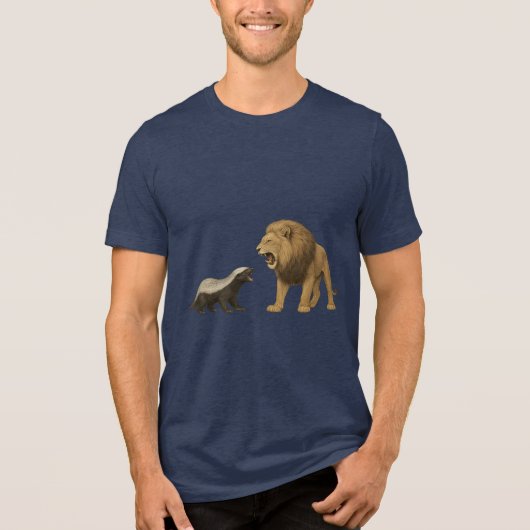Lass deine Wut raus Tri-Blend Shirt (Vorderseite)