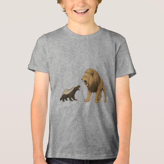 Lass deine Wut raus Tri-Blend Shirt (Vorderseite)