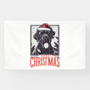 Lass Deinen Cane Corso 'sleigh' in der Saison mit Banner