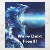 Lass deinen Drachen frei Weinetikett (Einzelnes Label)