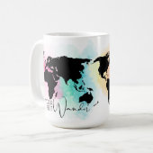 Lass deinen Feet-Wander Kaffeetasse (Vorderseite Links)