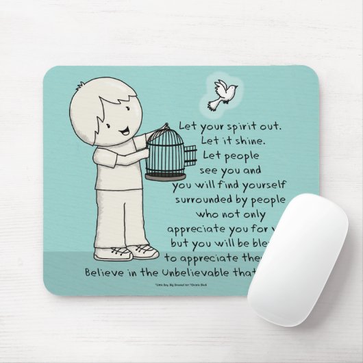 Lass deinen Geist aus Mousepad (Mit Mouse)