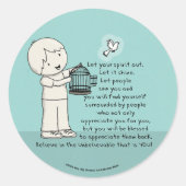 Lass deinen Geist aus Runder Aufkleber (Vorderseite)