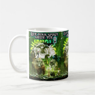 Lass deinen Geistführer dir (grün) Kaffeetasse