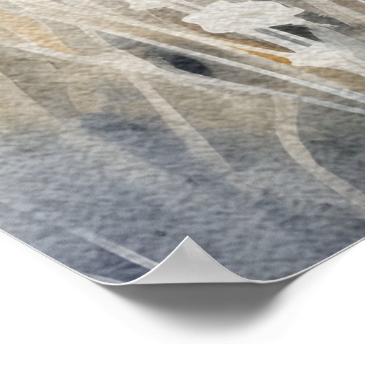 Lass deinen Glauben größer als Angst Christlicher  Poster (Ecke)