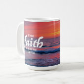 Lass deinen Glauben größer sein als deine Angst Er Kaffeetasse (Vorderseite Links)