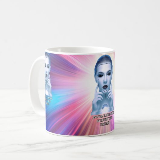 Lass deinen inneren Lichtschacht. Kaffeetasse (Vorderseite Links)