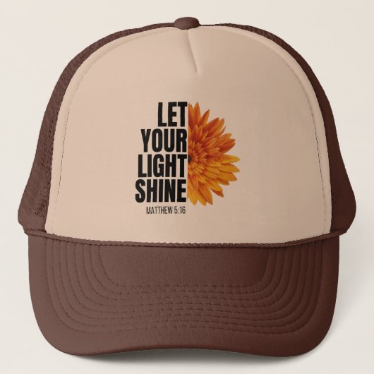 LASS DEINEN LICHT- SCHINETRUCKER-HAT TRUCKERKAPPE (Vorderseite)
