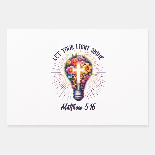 Lass deinen Lichtschacht Geschenkpapier Set (Vorderseite 3)