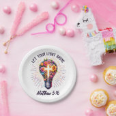 Lass deinen Lichtschacht Pappteller (Party)