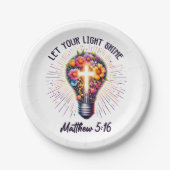 Lass deinen Lichtschacht Pappteller (Vorderseite)