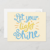 Lass deinen Lichtschacht Postkarte (Vorne/Hinten)
