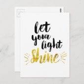 Lass deinen Lichtschacht Postkarte (Vorne/Hinten)