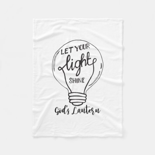 Lass deinen Lichtschein mit Gottes Lantern Fleecedecke (Vorderseite)