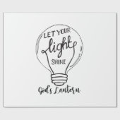 Lass deinen Lichtschein mit Gottes Lantern Geschenkpapier (Flach)