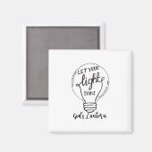 Lass deinen Lichtschein mit Gottes Lantern Magnet (Vorderseite/Rückseite)