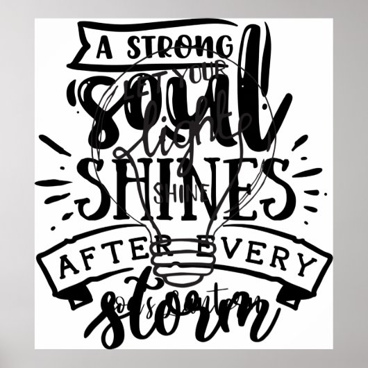 Lass deinen Lichtschein mit Gottes Lantern Poster (Vorne)