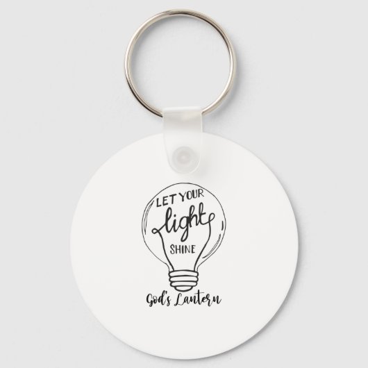 Lass deinen Lichtschein mit Gottes Lantern Schlüsselanhänger (Vorderseite)