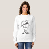 Lass deinen Lichtschein mit Gottes Lantern Sweatshirt (Vorne ganz)