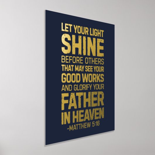 Lass deinen Lichtschimmer vor anderen, Matthew 5:1 Foliendrucke (Ablage )