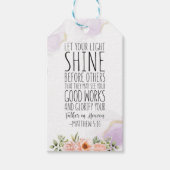 Lass deinen Lichtschimmer vor anderen, Matthew 5:1 Geschenkanhänger (Vorderseite)