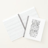 Lass deinen Lichtschimmer vor anderen, Matthew 5:1 Notizblock (Innenseite)