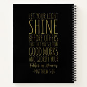 Lass deinen Lichtschimmer vor anderen, Matthew 5:1 Notizblock (Rückseite)