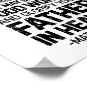 Lass deinen Lichtschimmer vor anderen, Matthew 5:1 Poster (Ecke)