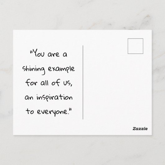 Lass deinen Lichtschimmer vor anderen, Matthew 5:1 Postkarte (Rückseite)