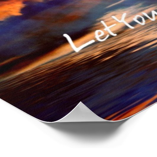 Lass deinen Lichtschrein Thru Poster (Ecke)