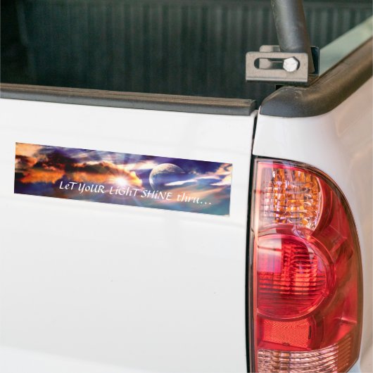 Lass deinen Light Shine Thru Autoaufkleber (Auf Lkw)