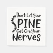 Lass deinen Rücken nicht auf Nerves Chiropraktor. Serviette (Vorderseite)